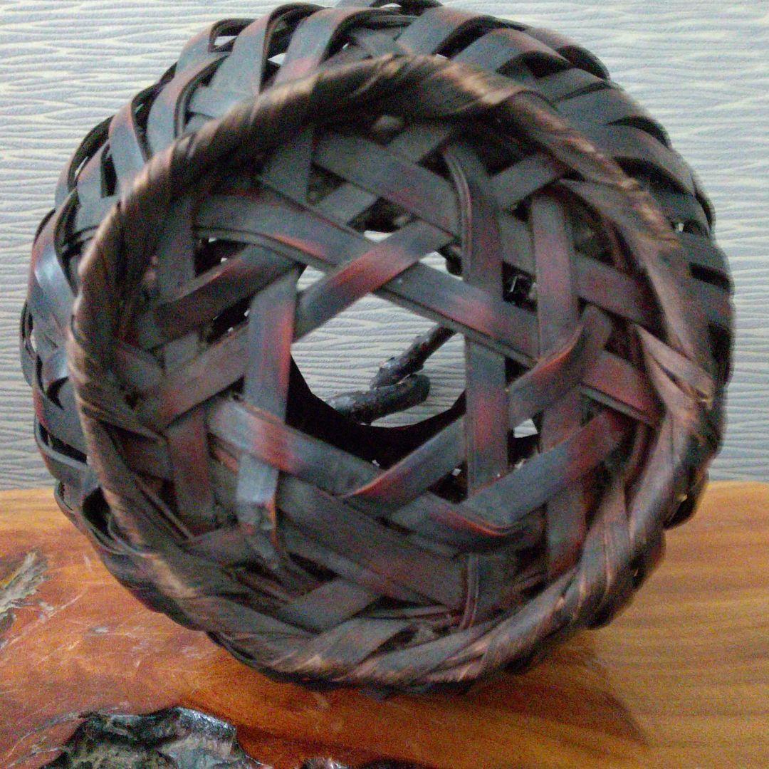 ※時代花籠/和家具/アンティーク/煤竹/茶会席/年代物/