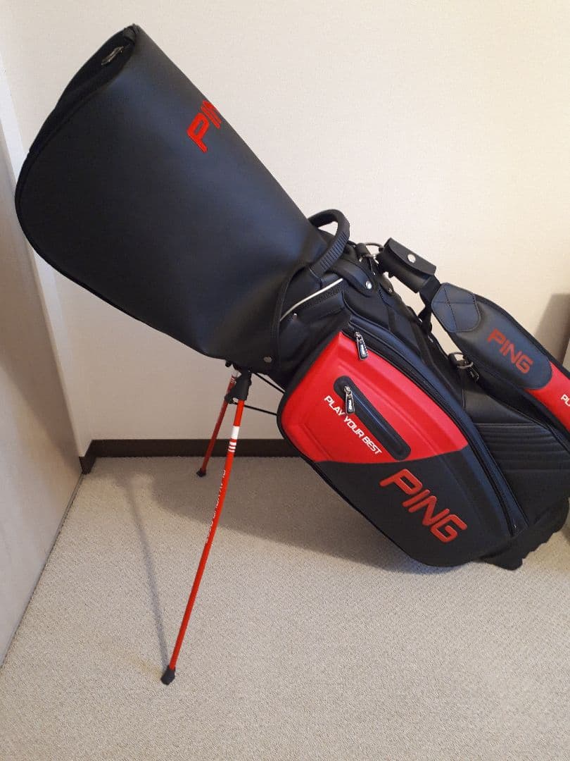 PING ピン 9.0型 アスリートプロモデル スタンド（BKｘRED）