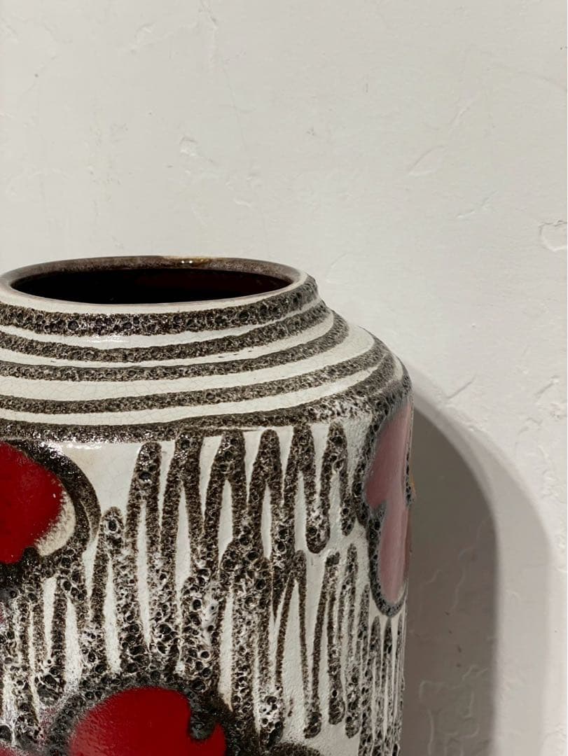 西ドイツ製 Fat Lava アンティーク フラワーベース 花瓶 517-38