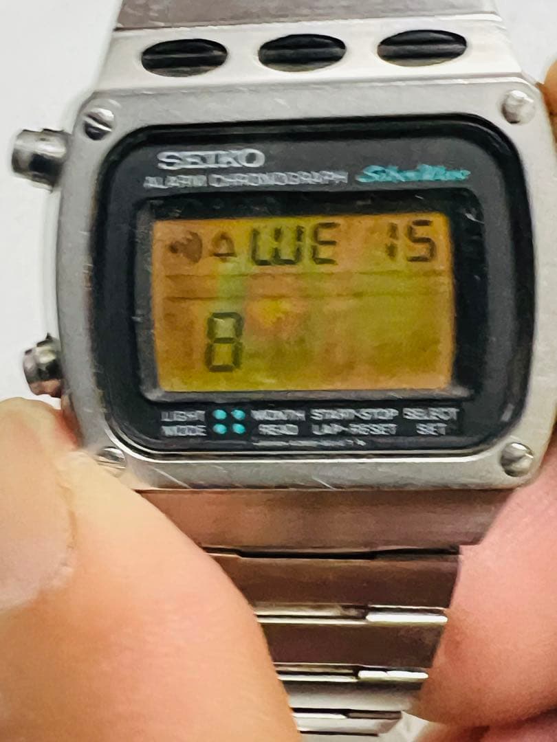 SEIKO シルバーウェーブ A359-5020デジタル腕時計　稼働品