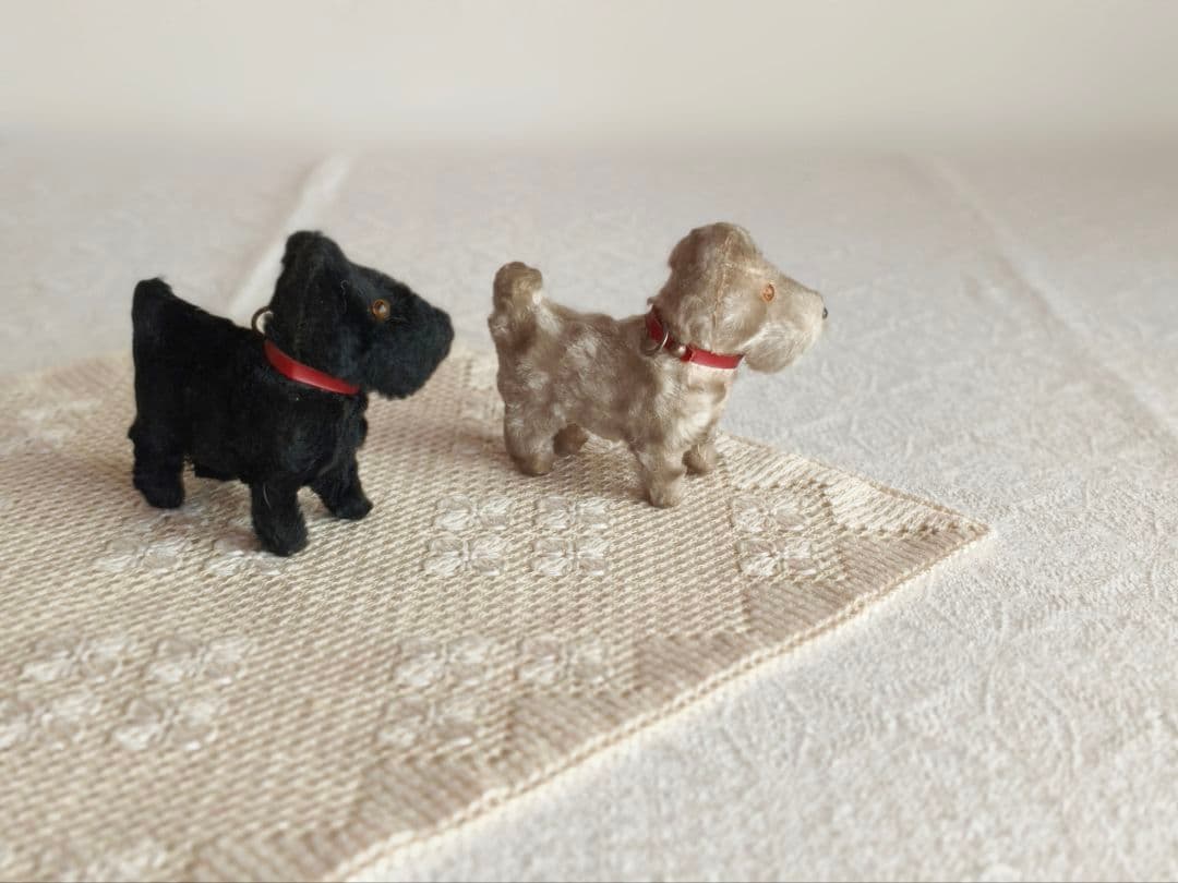 * vintage teria ❀ クリーム色の毛並みの テリアさん