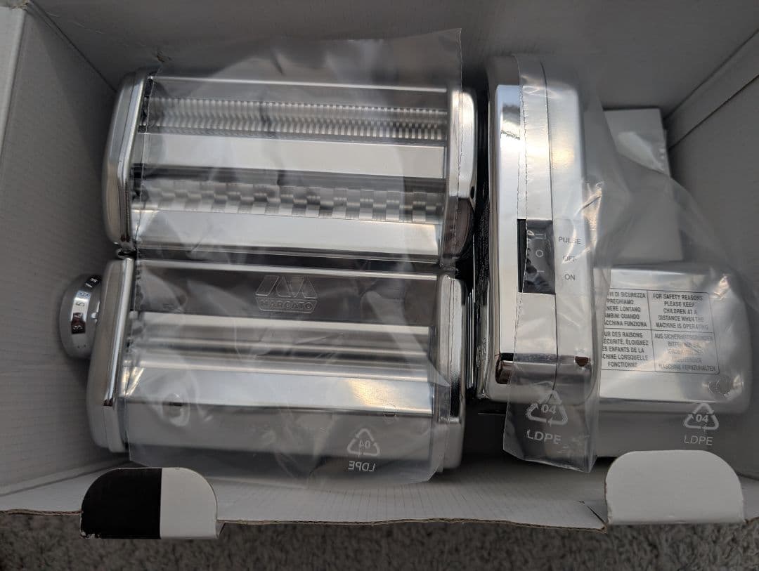 【新品】ATLAS MOTOR パスタマシン 110V 付属品あり