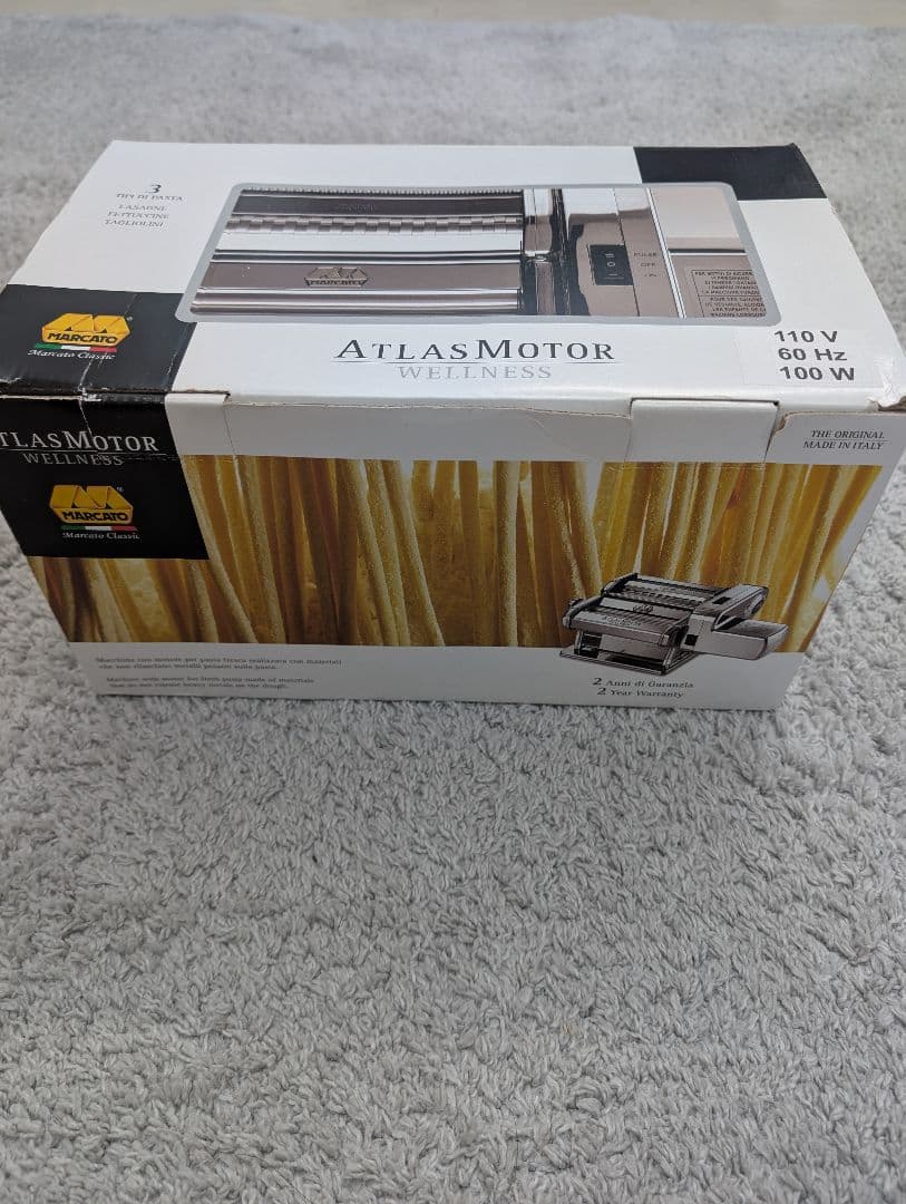 【新品】ATLAS MOTOR パスタマシン 110V 付属品あり