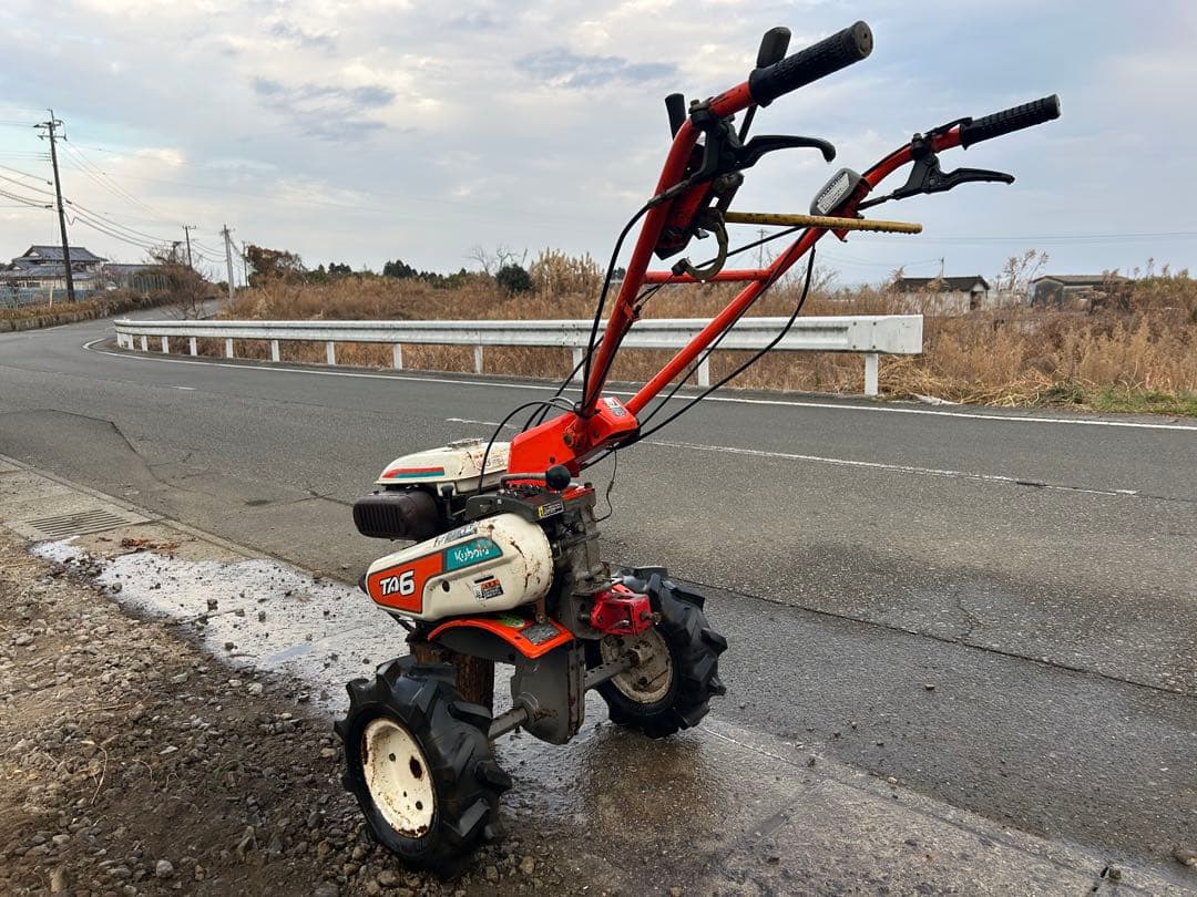 宮崎　クボタ 管理機 耕運機 TA6 畝立て 6馬力 家庭菜園 耕幅約500mm