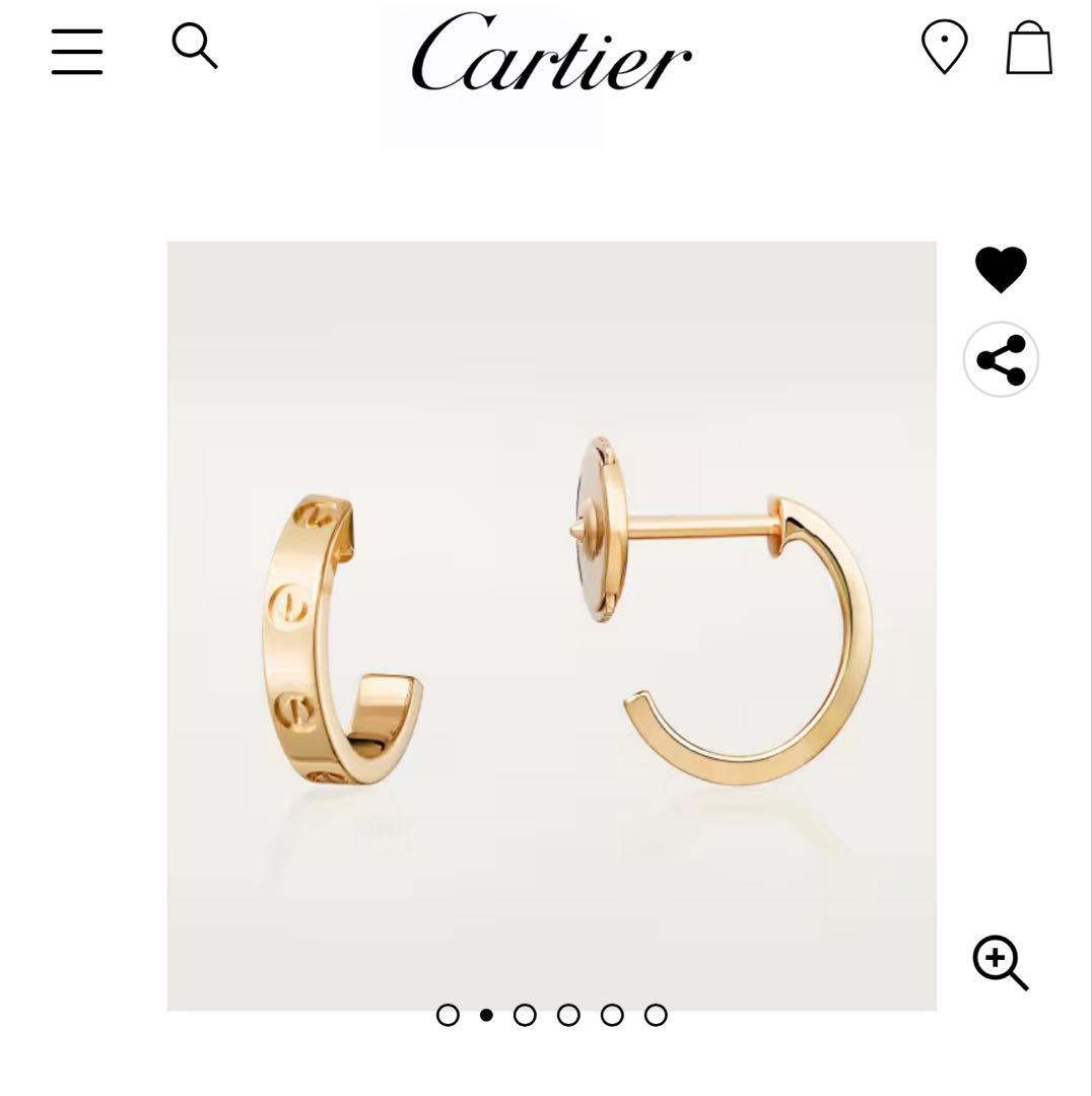 カルティエ　ラブリング　ピアス　片耳