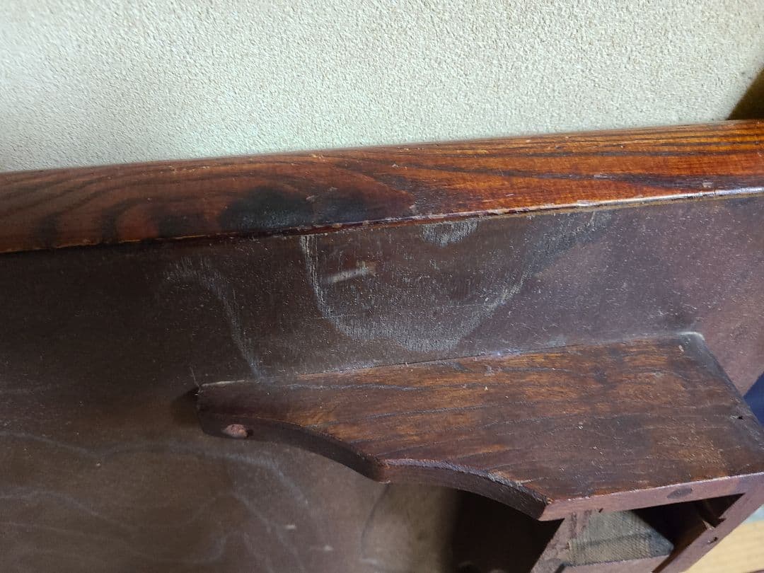 桜一枚板テーブル　1970年頃アンティーク　昭和レトロ