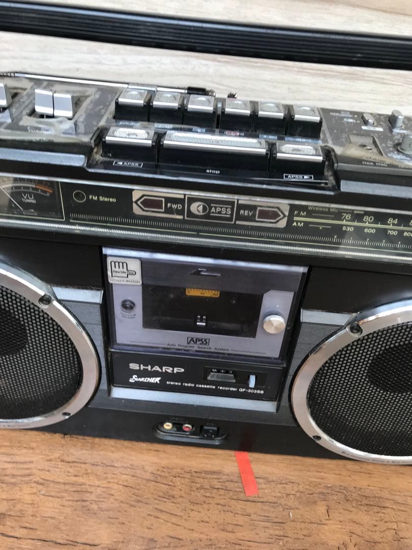 SHARP ラジカセ 昭和レトロ　GF-303SB 動作訳あり(F113)
