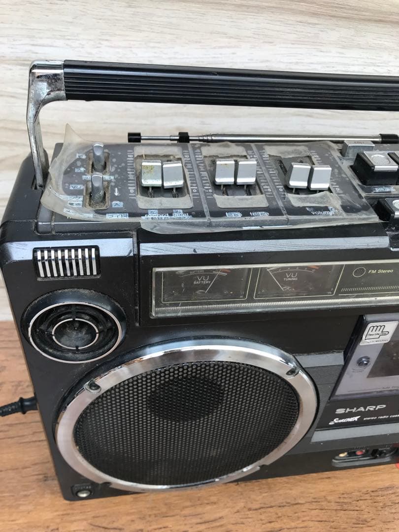SHARP ラジカセ 昭和レトロ　GF-303SB 動作訳あり(F113)