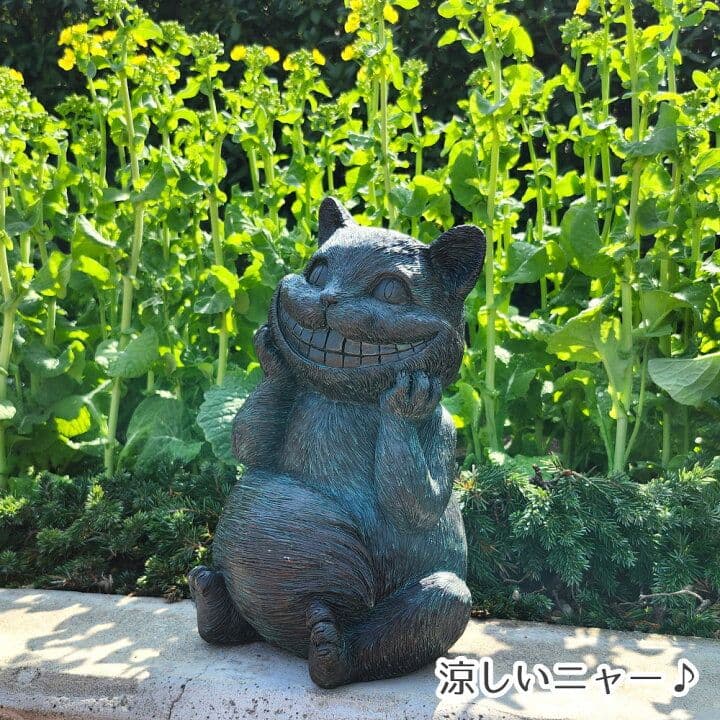 猫オブジェ置物 】猫雑貨インテリア ガーデン置き物ガーデニングねこグッズかわいい