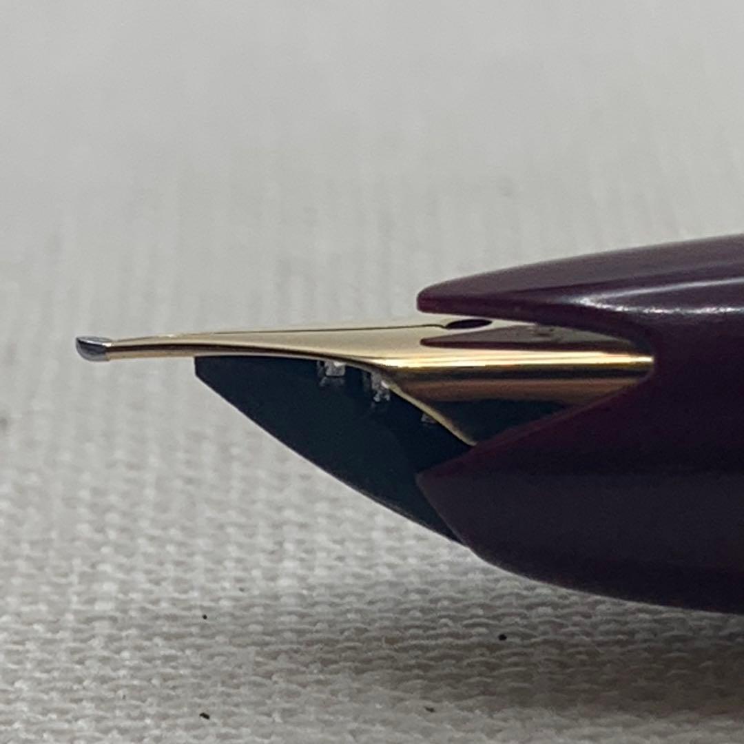 【希少良品】モンブラン no.14 ボルドー 18C F 万年筆　2桁シリーズ