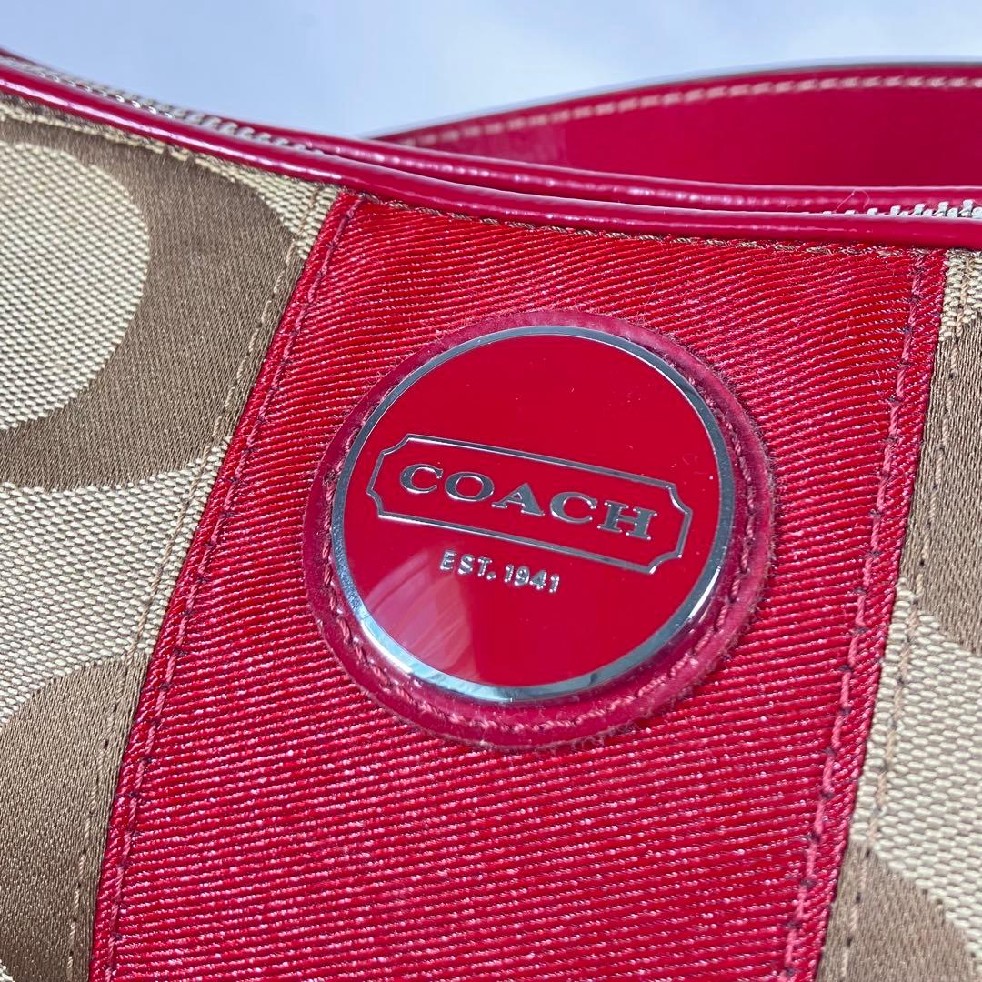 【美品級】COACH 2way ショルダーバッグ F17439 シグネチャー