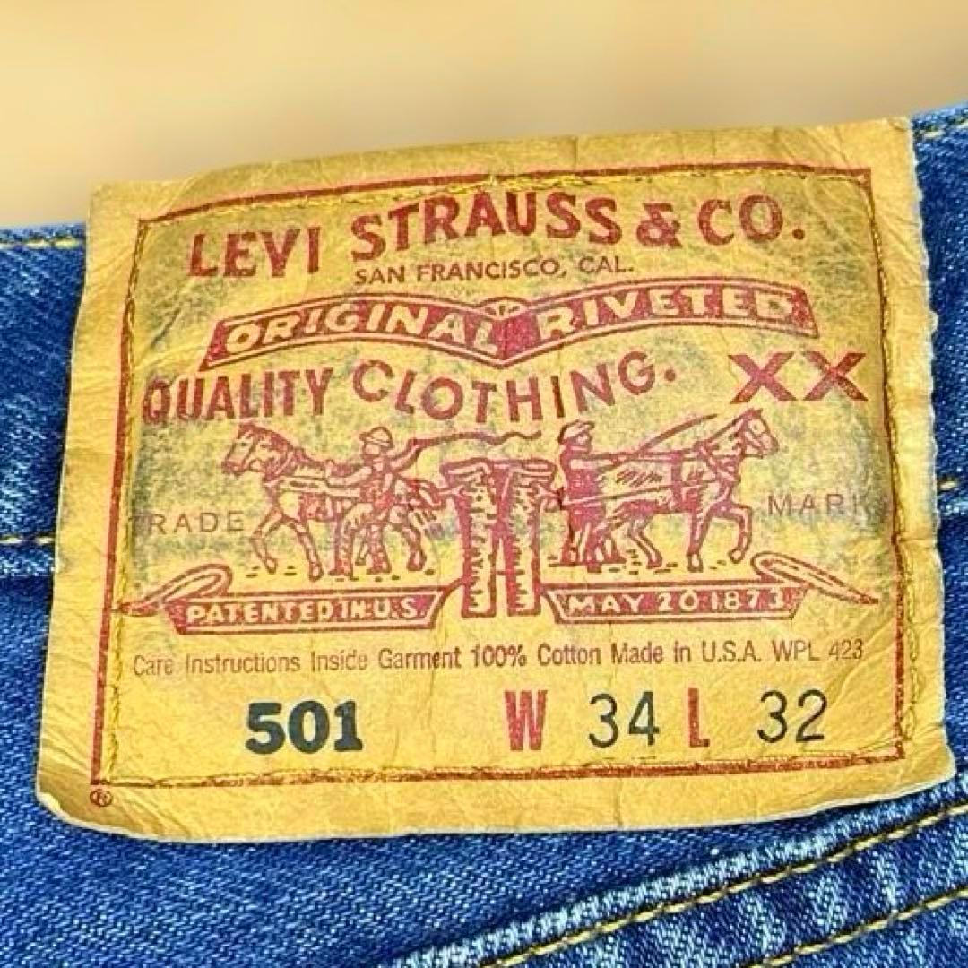 【90s USA Levi's 501 W34 93米国最終モデル】美品 貴重品