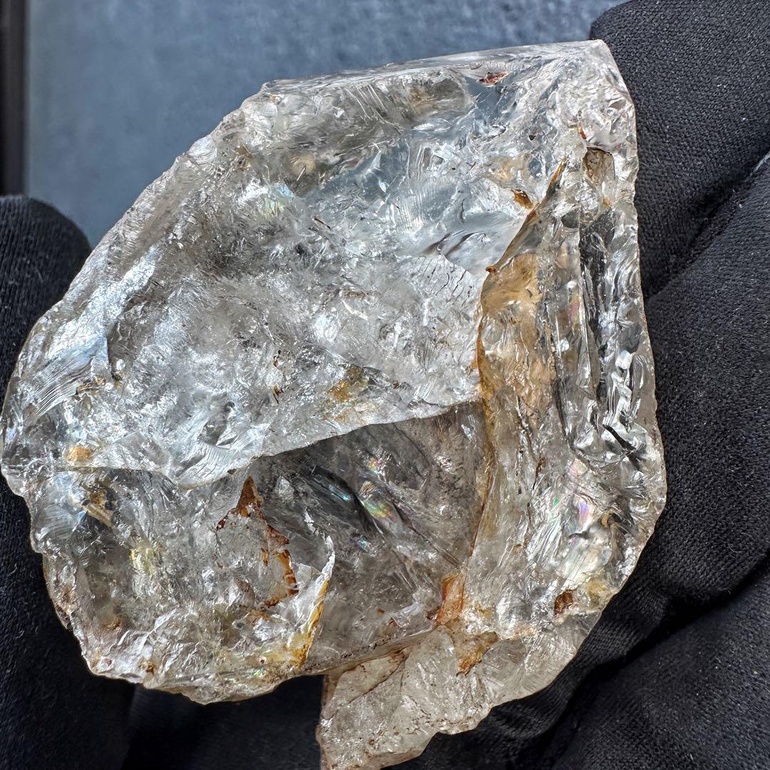 超高波動☆エネルギーの浄化❗️ハーキマー水晶レインボー☆パワーストーンA1527