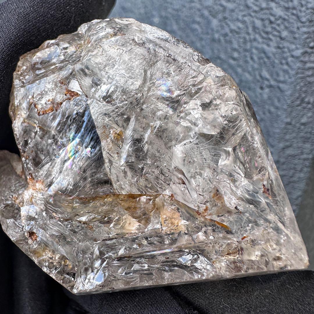 超高波動☆エネルギーの浄化❗️ハーキマー水晶レインボー☆パワーストーンA1527