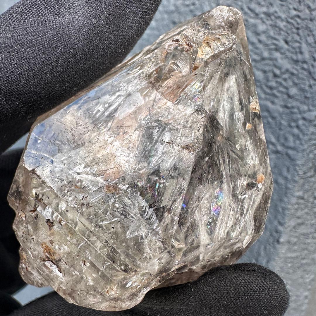 超高波動☆エネルギーの浄化❗️ハーキマー水晶レインボー☆パワーストーンA1527