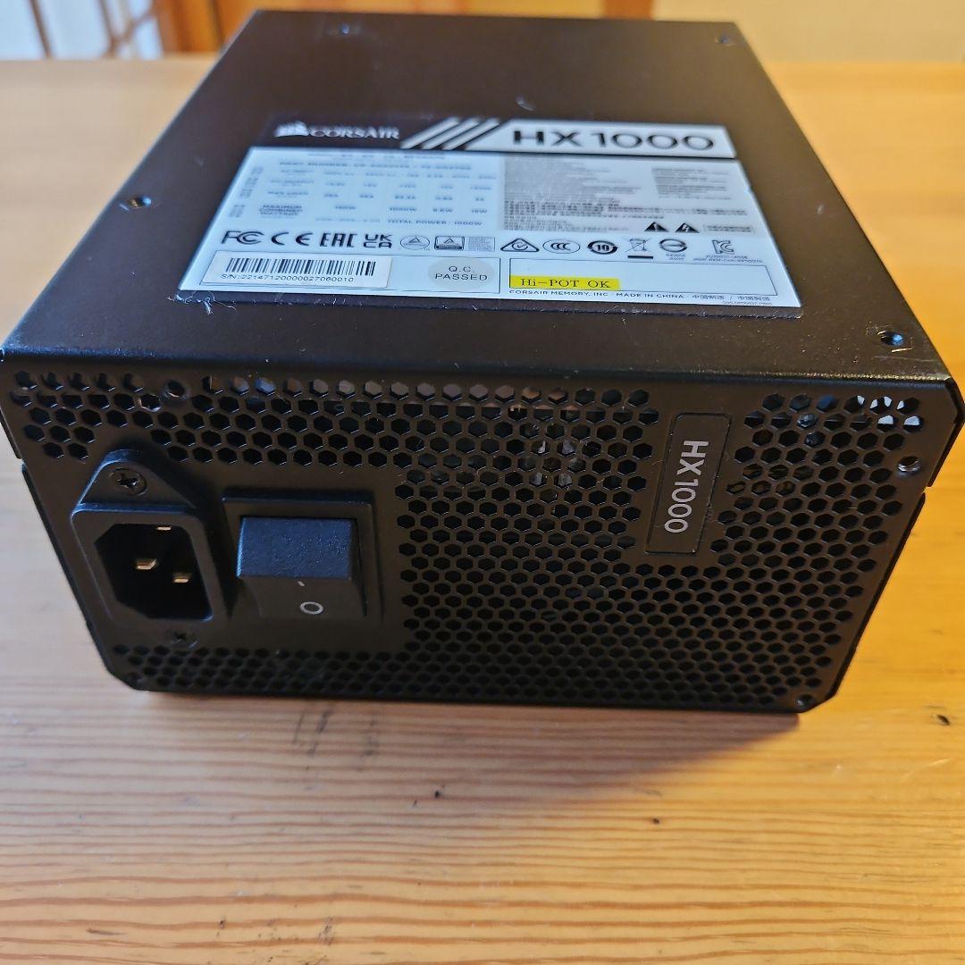 corsair HX1000 電源　動作確認済　コルセア