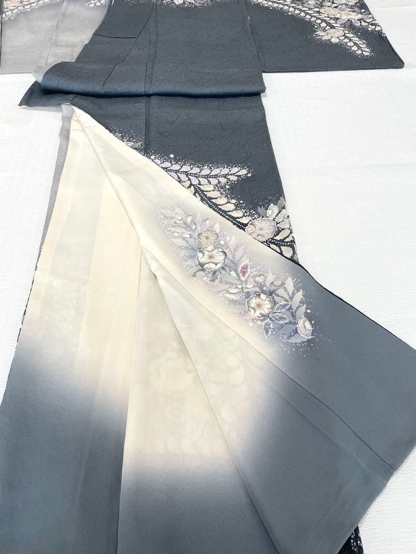 【裄長トールサイズ】幻想的な 辻が花 訪問着◇正絹 染め分け