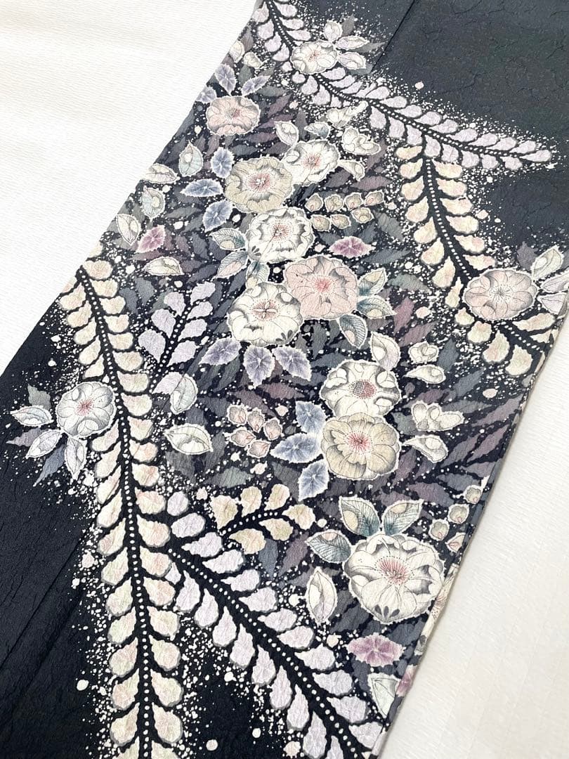 【裄長トールサイズ】幻想的な 辻が花 訪問着◇正絹 染め分け