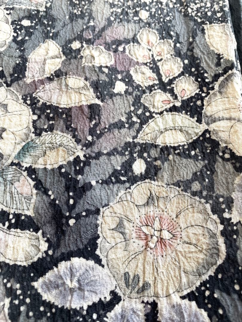 【裄長トールサイズ】幻想的な 辻が花 訪問着◇正絹 染め分け