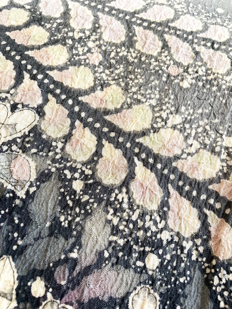 【裄長トールサイズ】幻想的な 辻が花 訪問着◇正絹 染め分け