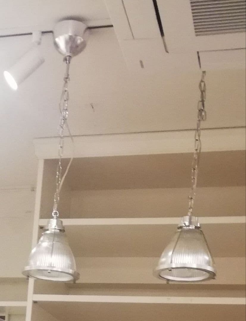 クリアガラス ペンダントライト チェーン吊り下げ式