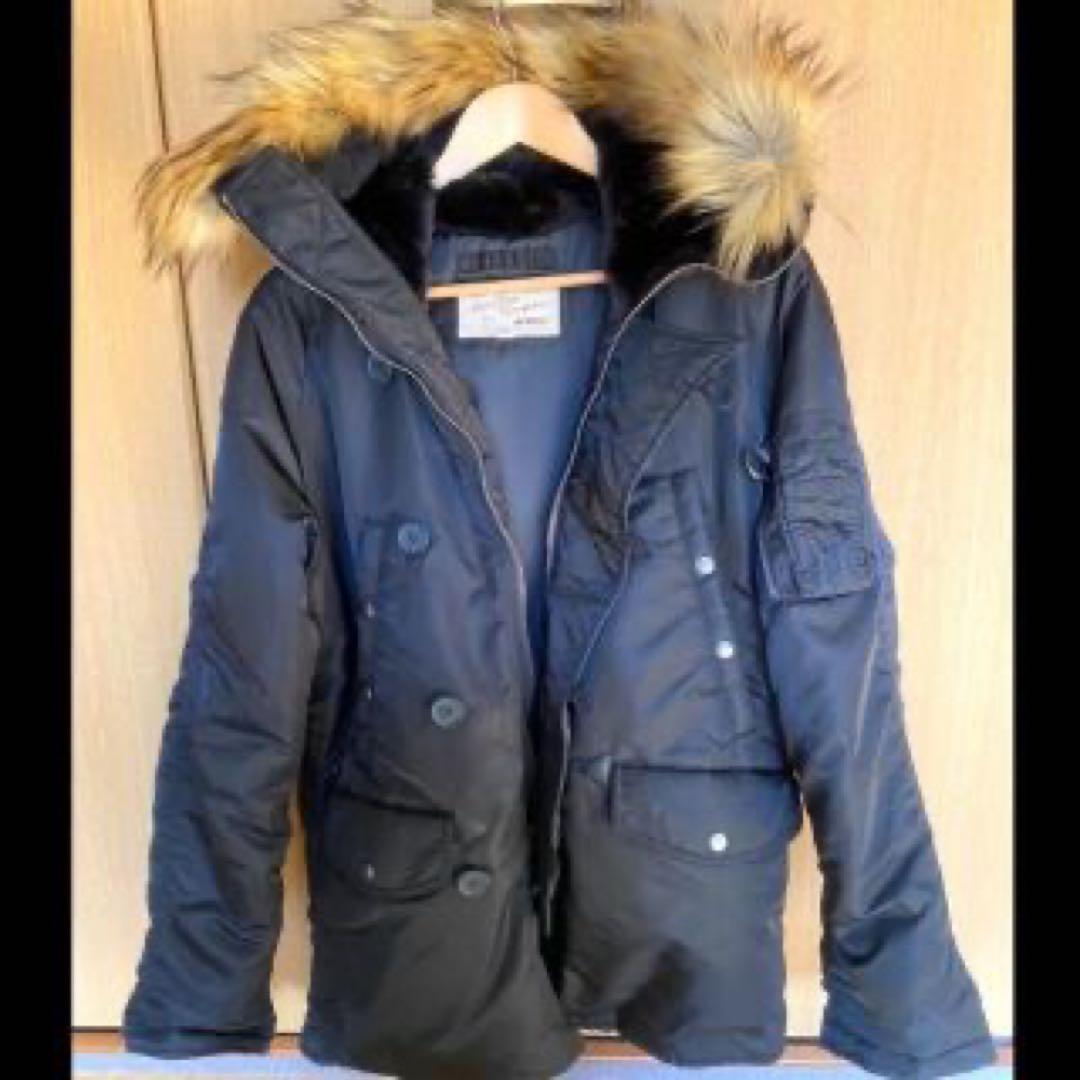 Subciety別注AVIREX N-3BサイズLブラック(MAー1)