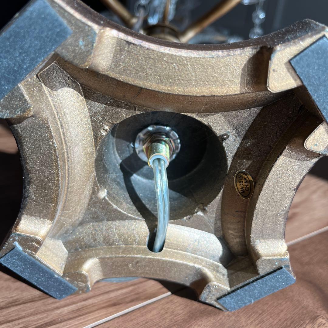 スツール　オットマン　シャンデリアランプ3点　引き取り限定