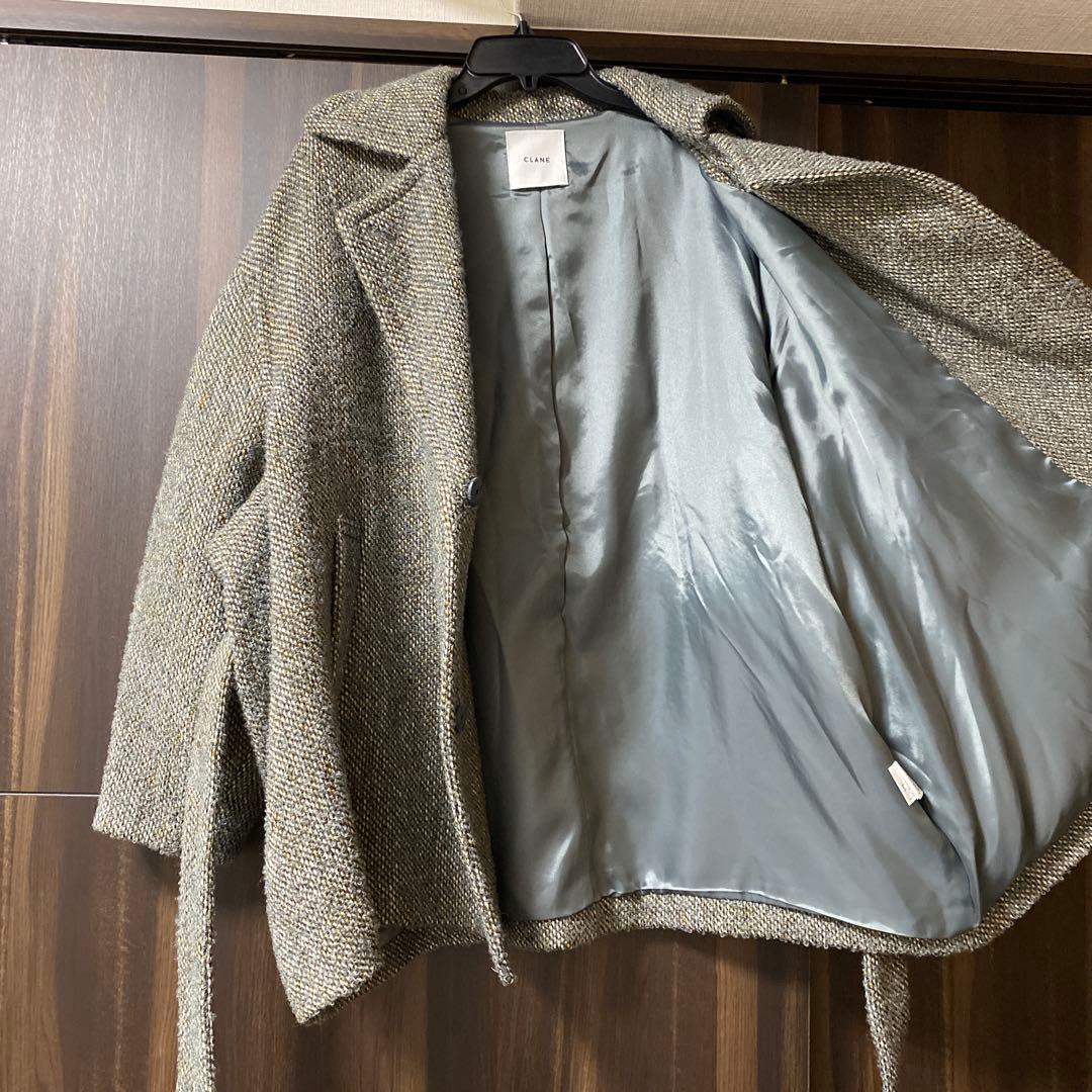 【skxm2 】CLANE ウールコート サイズ1 ベルト付き
