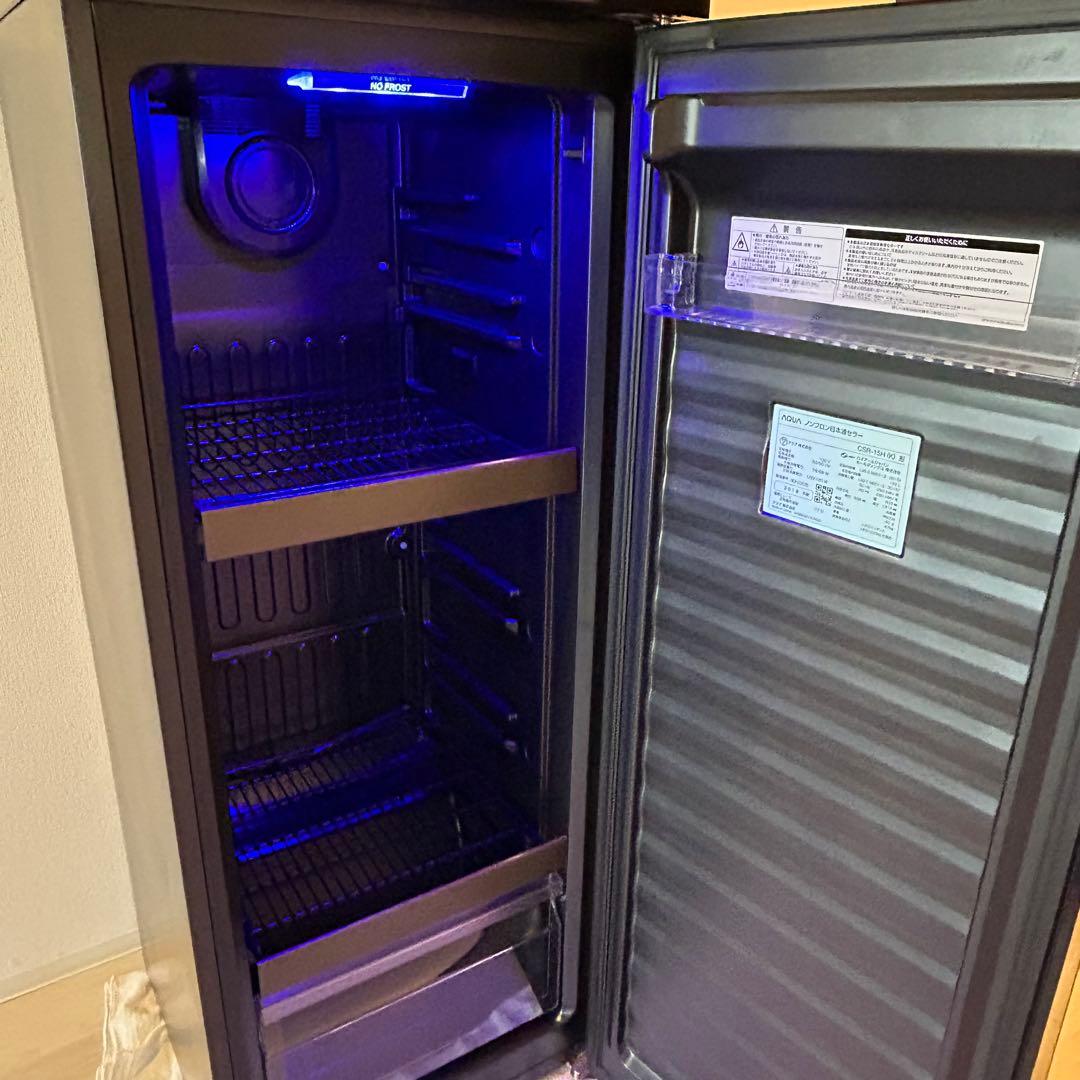 【AQUA】《日本酒セラー》品番「CSR-15H(K)」自宅保管　ワインセラー