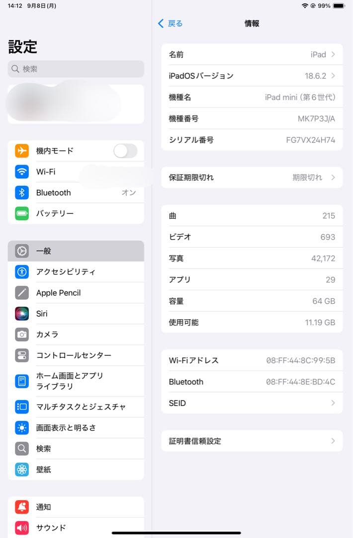Apple iPad mini スターライト　64GB 第6世代 本体