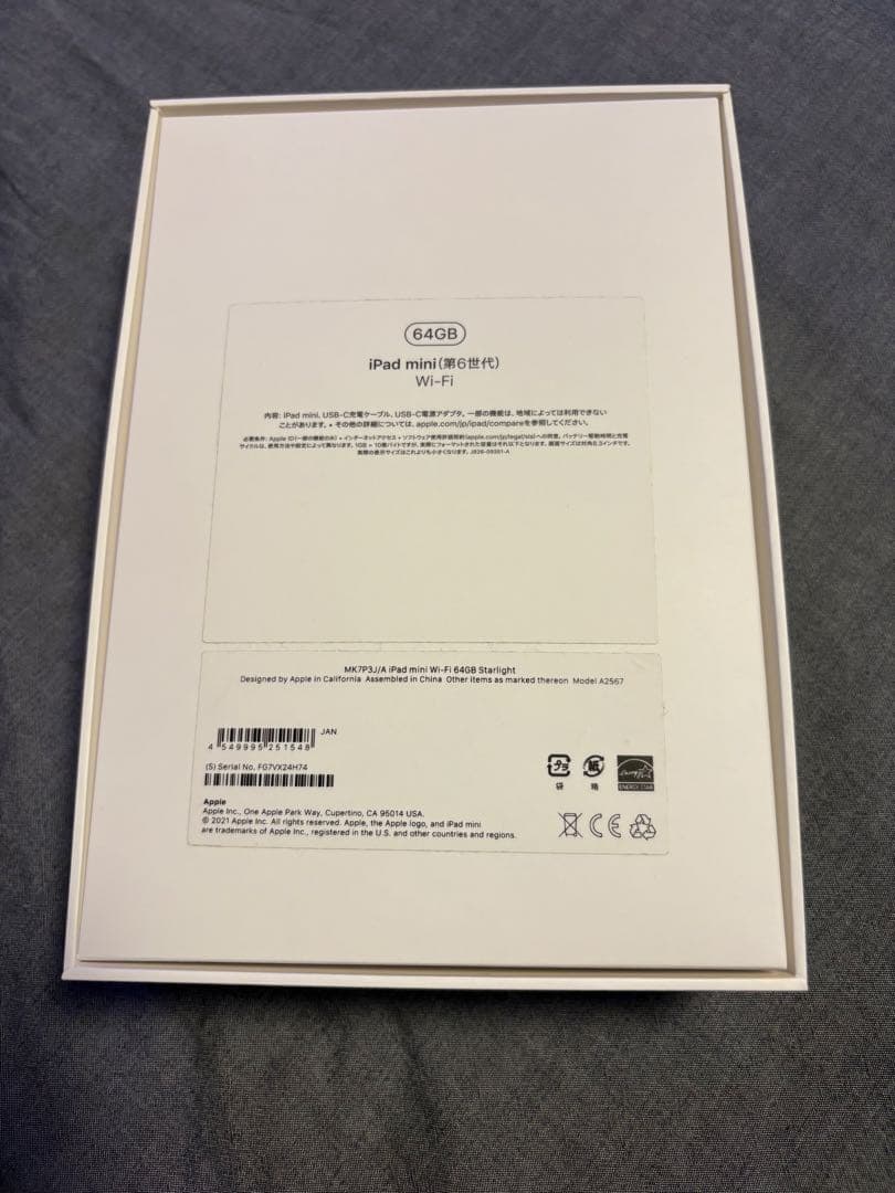 Apple iPad mini スターライト　64GB 第6世代 本体