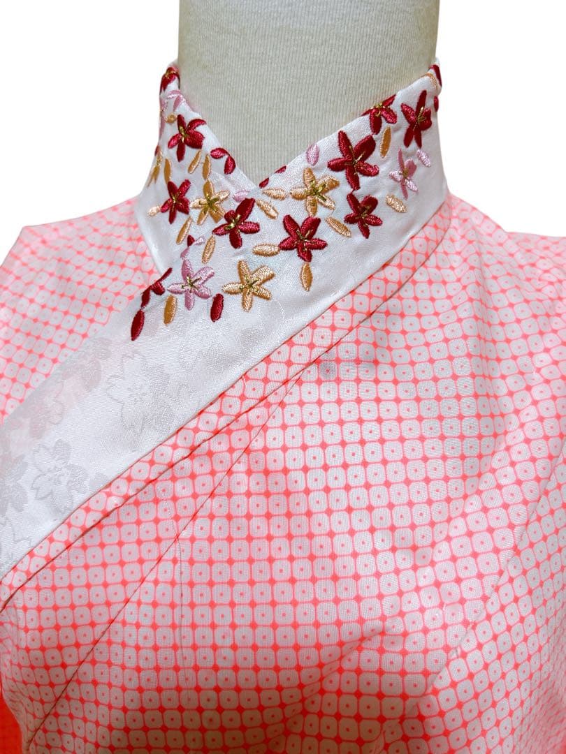 本格!!絞り正絹着物♡七五三　7歳　女の子　フルセット　一式　水色　ピンク