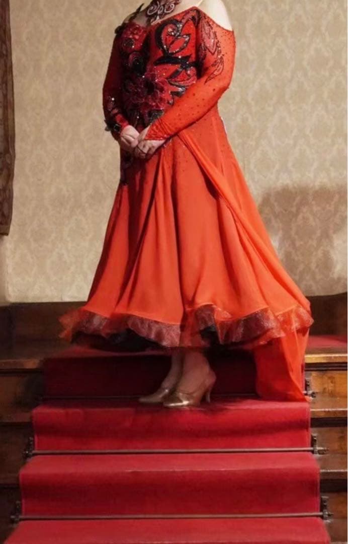 タカダンス　社交ダンス用　ドレス　2L 大きいサイズ