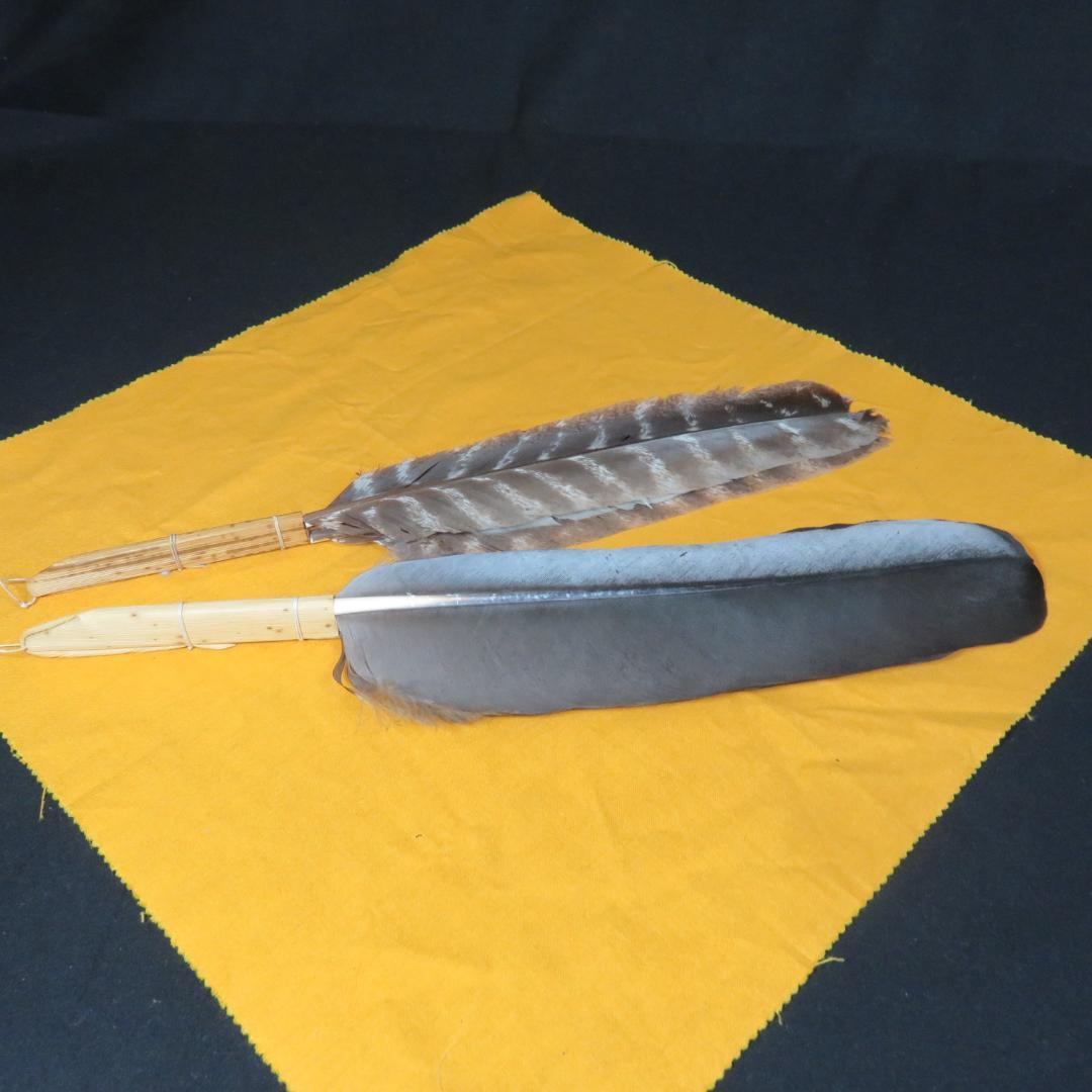 羽箒 羽根 茶道具 コウ鶴 茶器 風炉