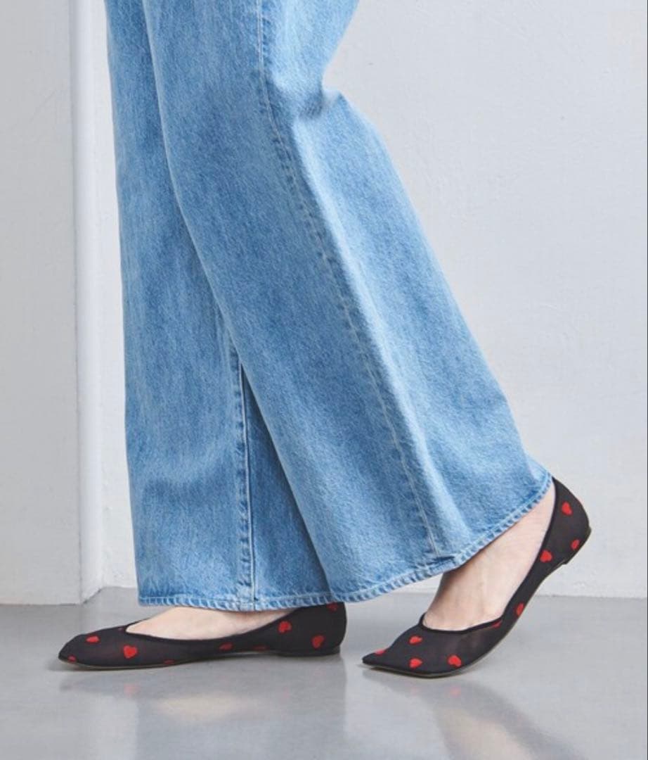 大幅お値下げ　美品　PIPPICHIC ハート　フラット　バレエシューズ　36