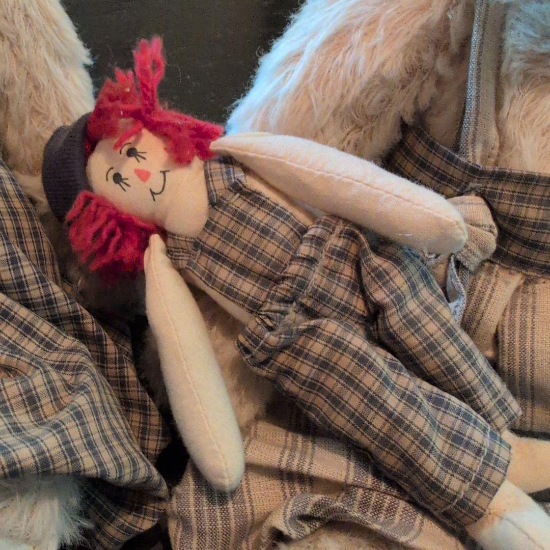 アンティーク　ペア　テディベア