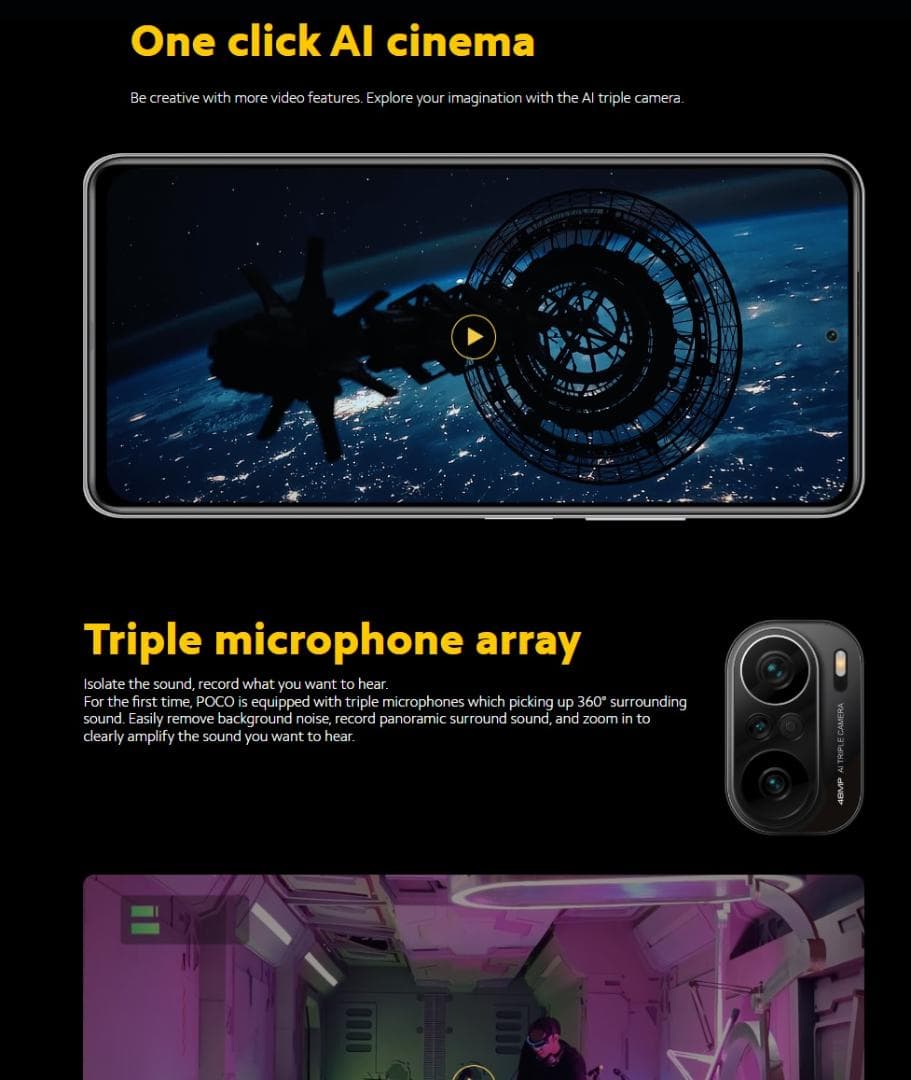 スマートフォン本体 Poco F3 5G Snapdragon 870 /1.25TB/ 16GB