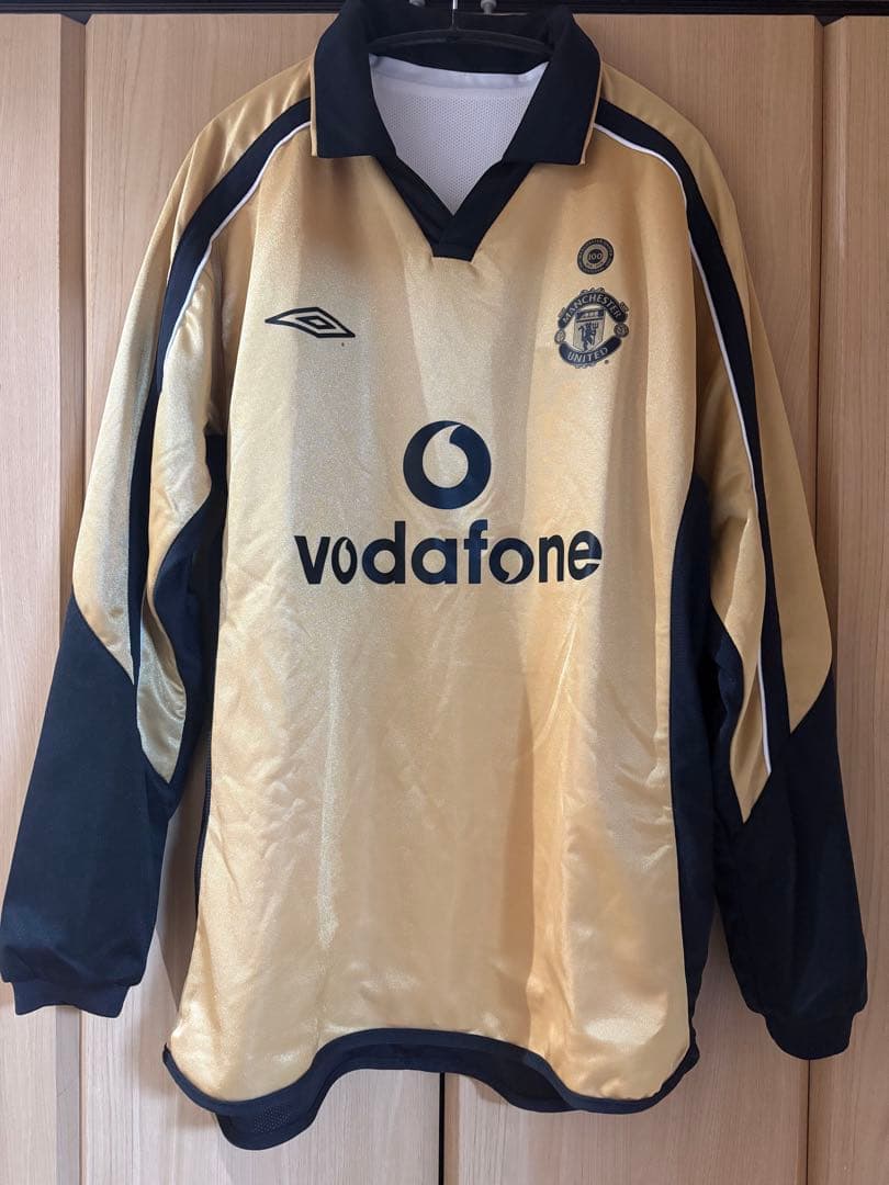 【美品】マンチェスター・U 01-02 アウェイ/サード 長袖ユニフォーム
