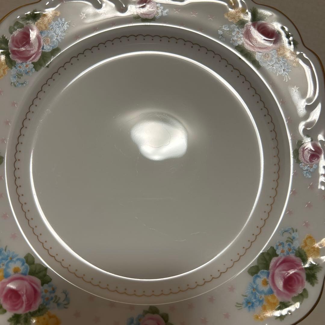 大倉陶園　金彩薔薇　スクエアプレート　デザートプレート