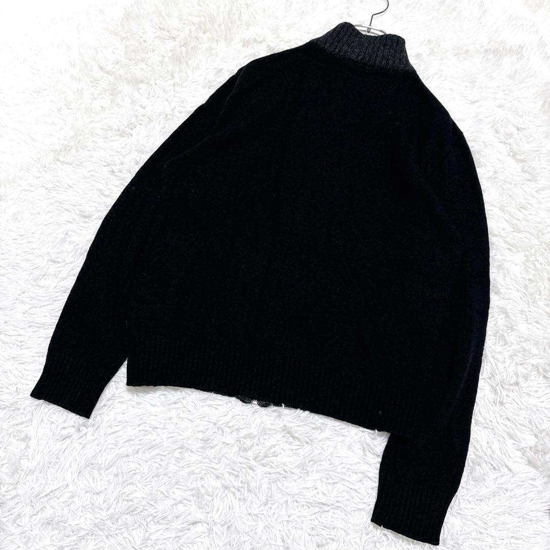 希少ドルチェ＆ガッバーナドライバーズニットカーディガンフルジップイタリア製黒