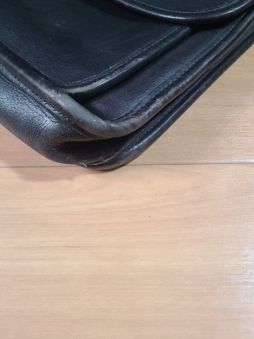 COACHコーチヴィンテージレザーバック黒5181