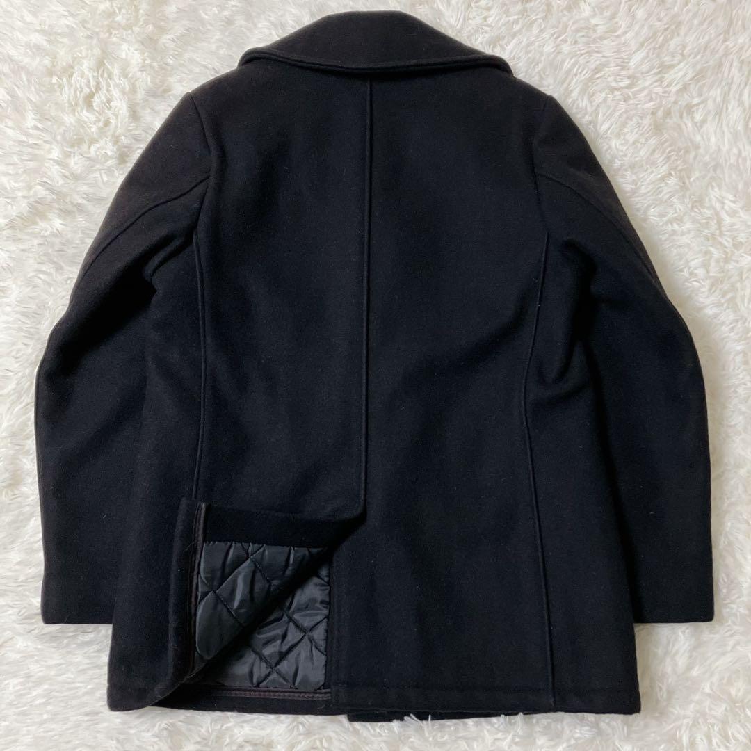 美品✨ Schott ピーコート 740 裏地キルティング 黒 36 ショット