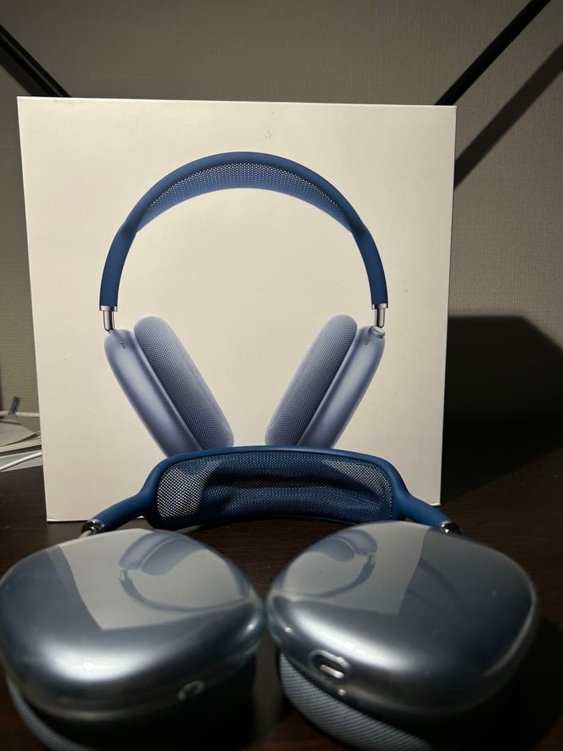 【あおてぃーさん専用】 AirPods Max ブルー 美品 保護ケース付