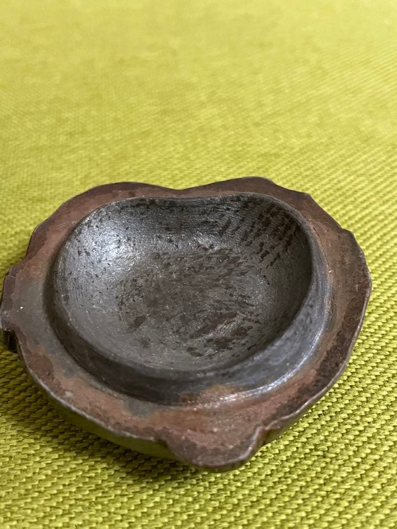 備前焼　難波好陽　香合　在銘　たぬき和尚５センチ