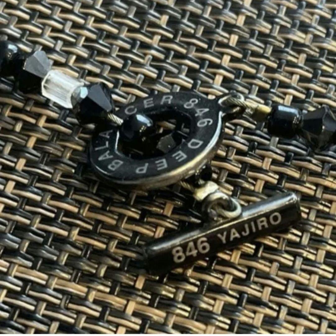 ヤジロ ネックレス 846 4シリーズ black×black 50cm