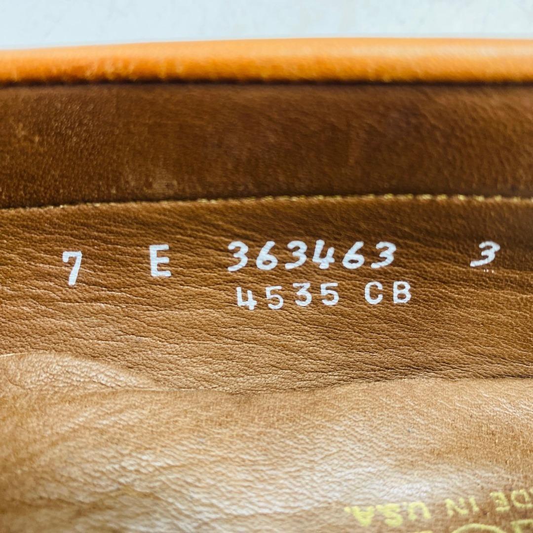 FLORSHEIM ローファー レザー シボ革 7 ブラウン メンズ