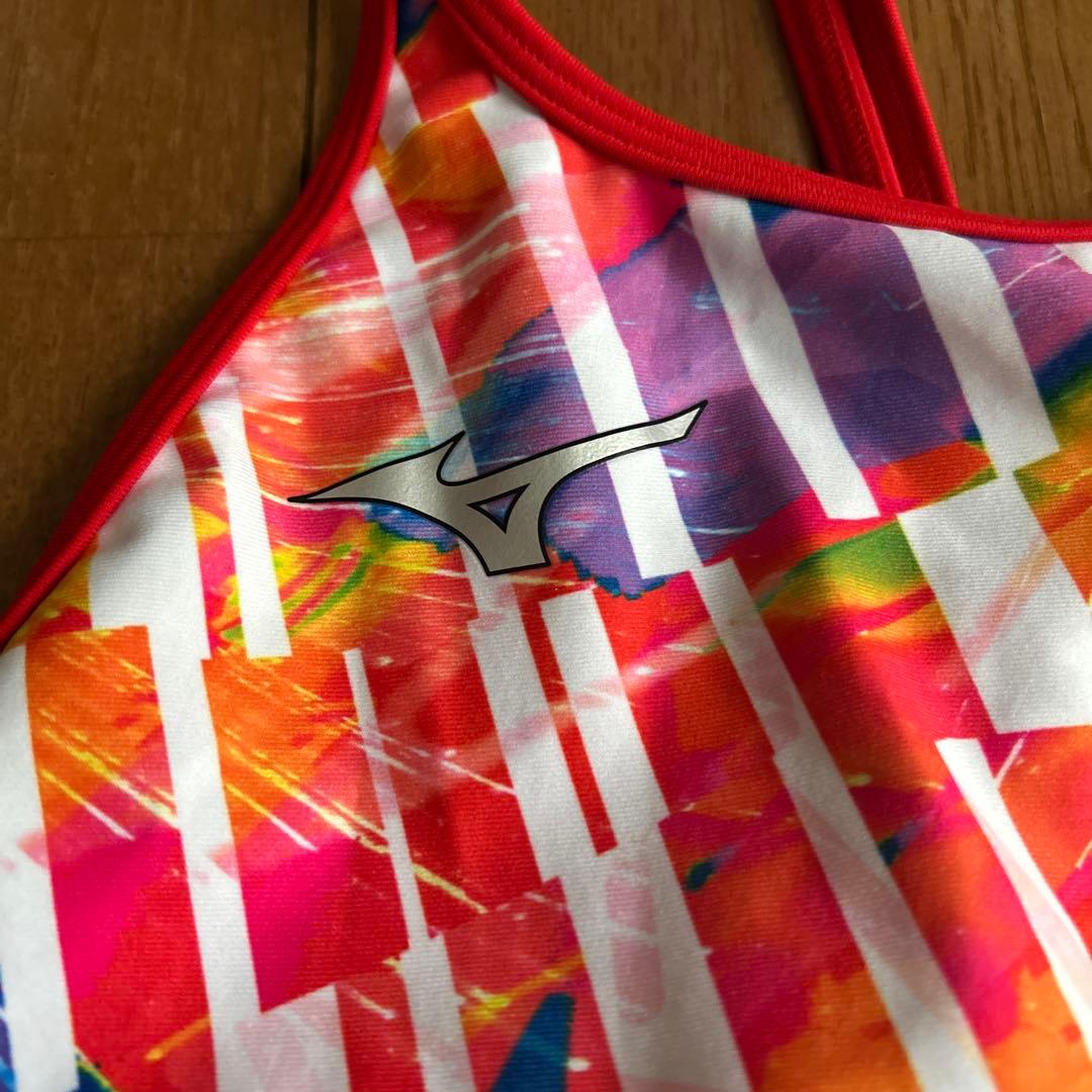 Mizuno スポーツ用水着 カラフルストライプ
