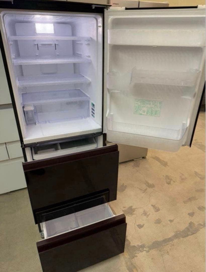 2018年製 356L シャープ 3ドア冷凍冷蔵庫 SJ-GW36D-R