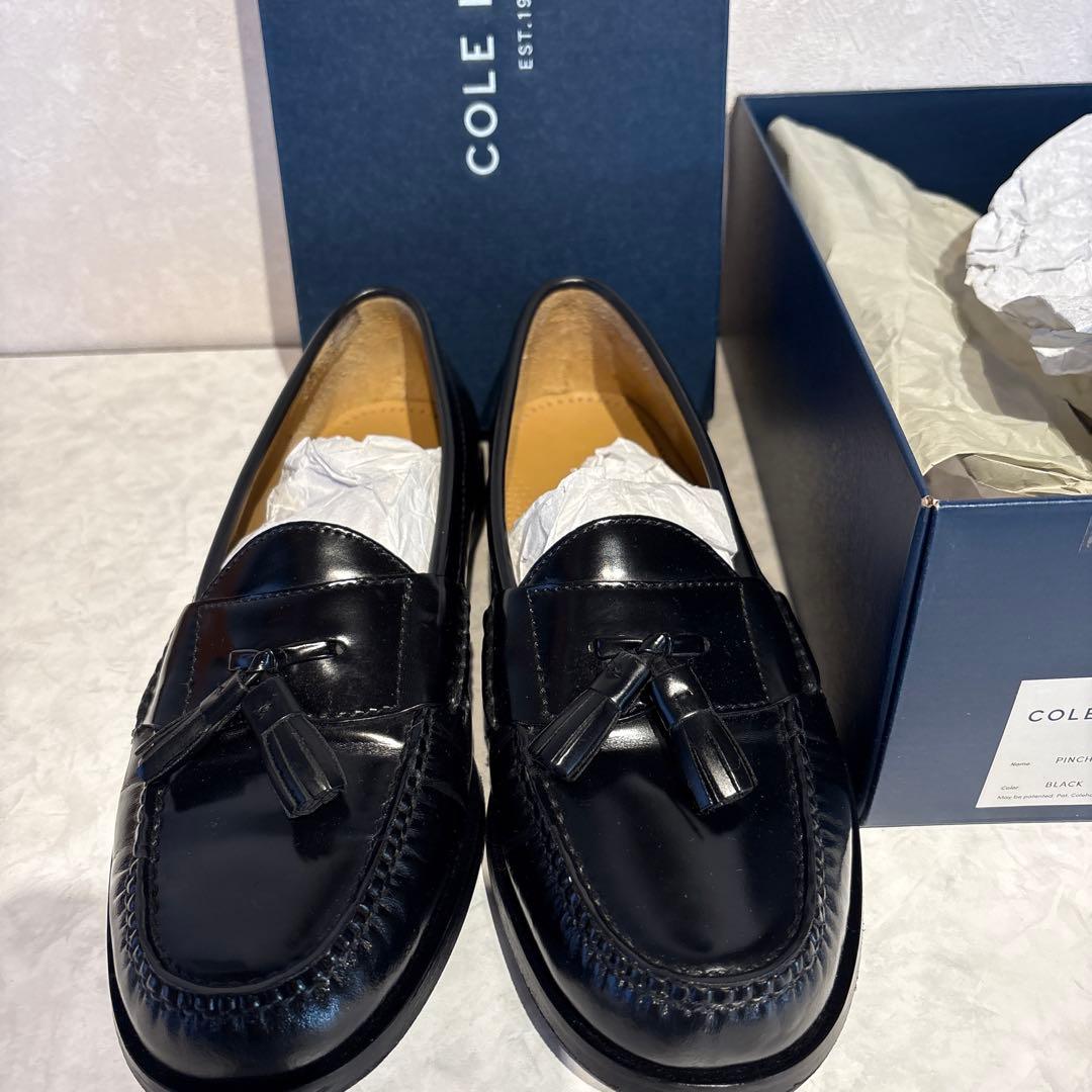 COLE HAAN メンズローファー ⒏５(新品未使用品別注ラバーソール付き‼️)