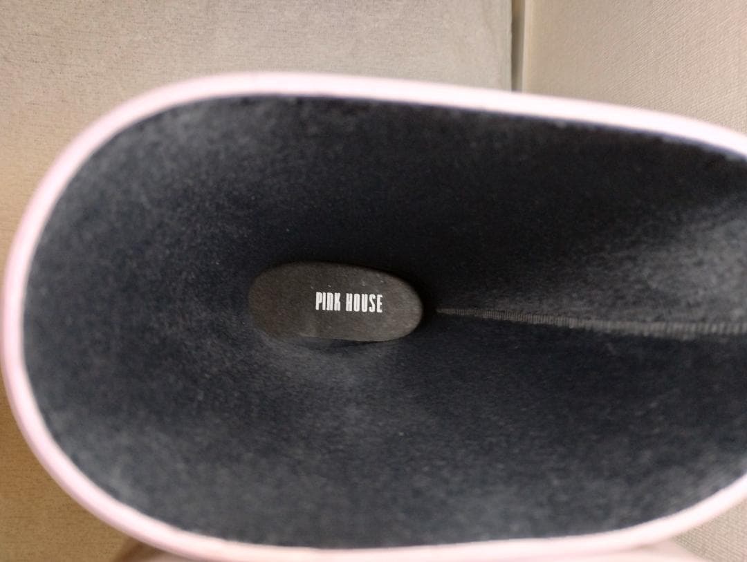 希少 ピンクハウス ピンク バラプリント レインブーツ 長靴 ブーツ 総柄